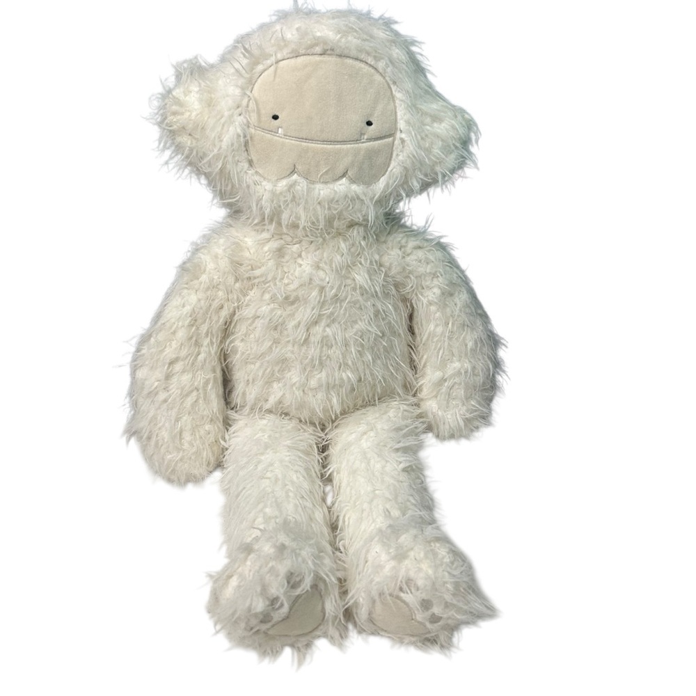 Slumberkin XL 24” Yeti Plush Kin Alpine White Fluffy Shaggy Bigfoot Stuffed
